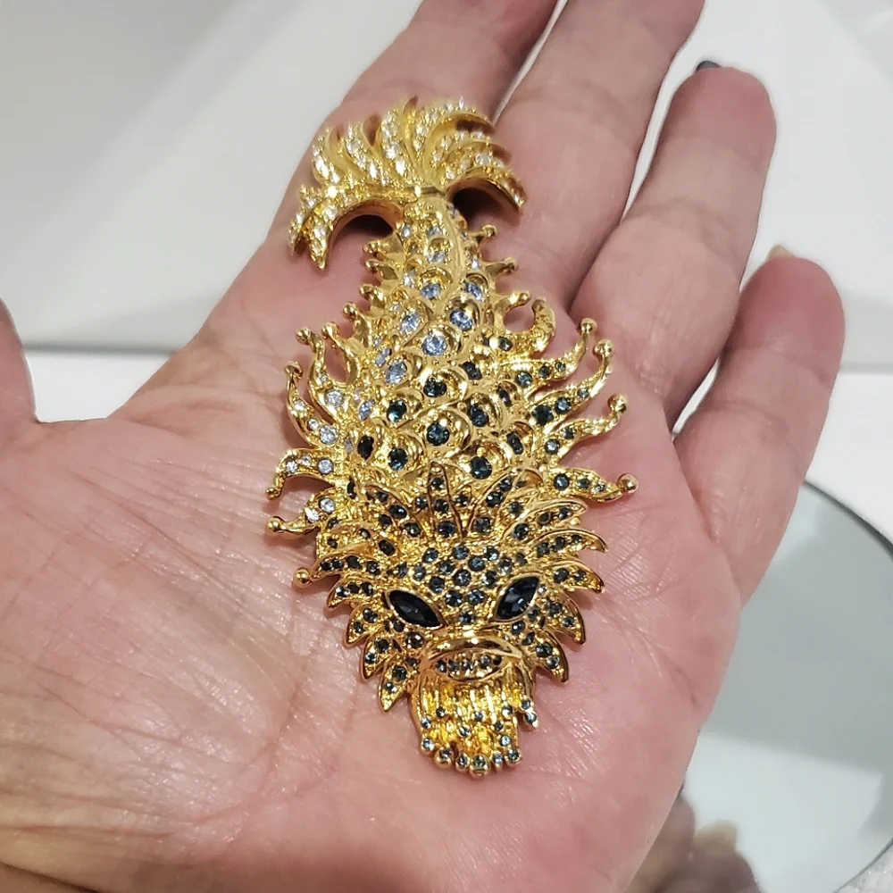 Insane Massive HUTTON WILKINSON Sea Dragon Creature Brooch